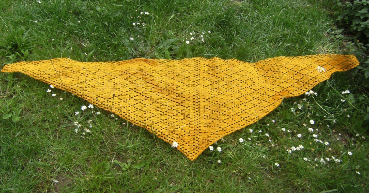 Jacobs Ladder Crochet Shawl Pattern by RedcloverCrochet on Etsy