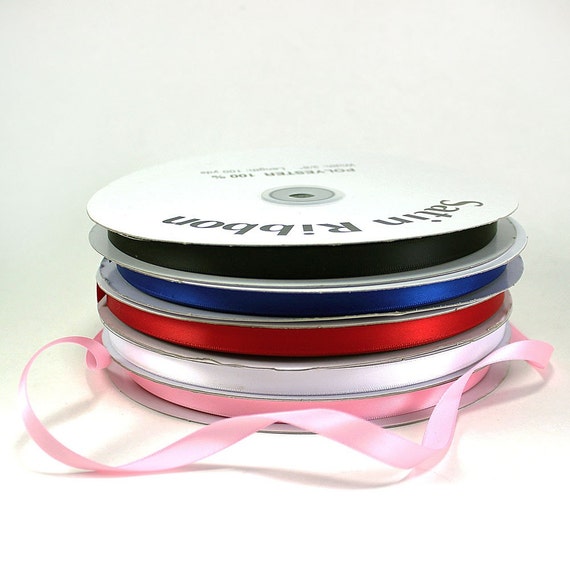 Satin Ribbons 3/8" (spool of 100 yards) - ** FREE SHIPPING ** Il_570xn