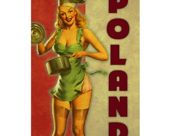 POLAND 2P- Handmade Passport / Documents Leather Neck Pouch - Travel Art