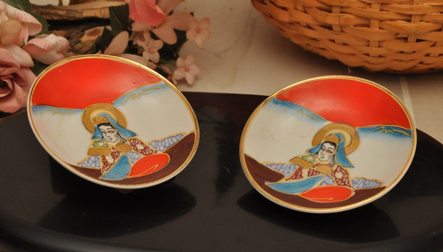 Japanese Porcelain Condiment Dish’s – Circa 1920’s – Antique Japan ...