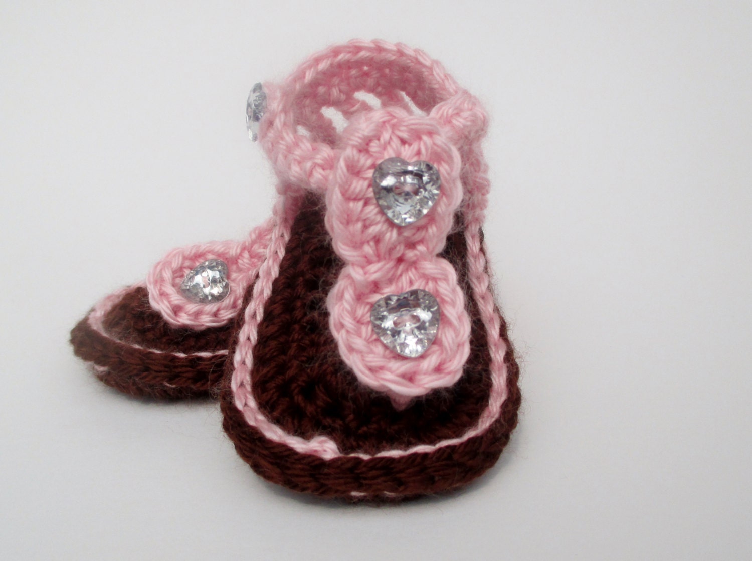 Custom Crochet Baby sandals Gladiator by NMJCrochetCreations