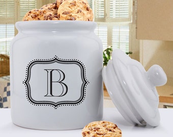 Personalized Cookie Jar - Monogrammed Cookie Jar - Mother's Day Gifts - Monogrammed Cookie Jar for Her - Gifts for Mom - GC1077
