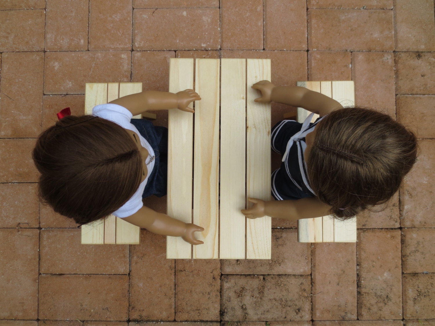 Picnic Table for American Girl Dolls 18inch dolls