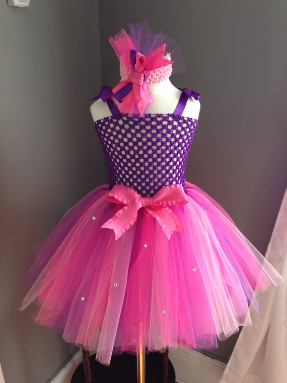 Pink and Purple Tutu Dress by Arribelle on Etsy