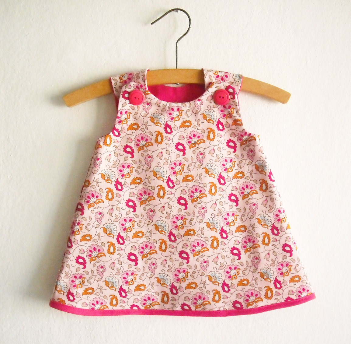 Size 0-24 months/Reversible A Line Dress Pattern/ Toddler