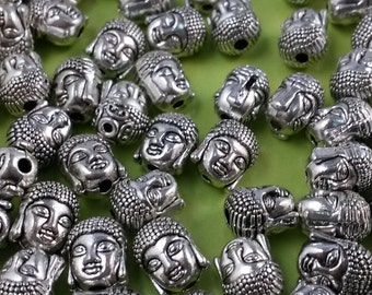 50 pcs happy Buddha beads buddha jewelry yoga jewelry diy supplies Sk11178