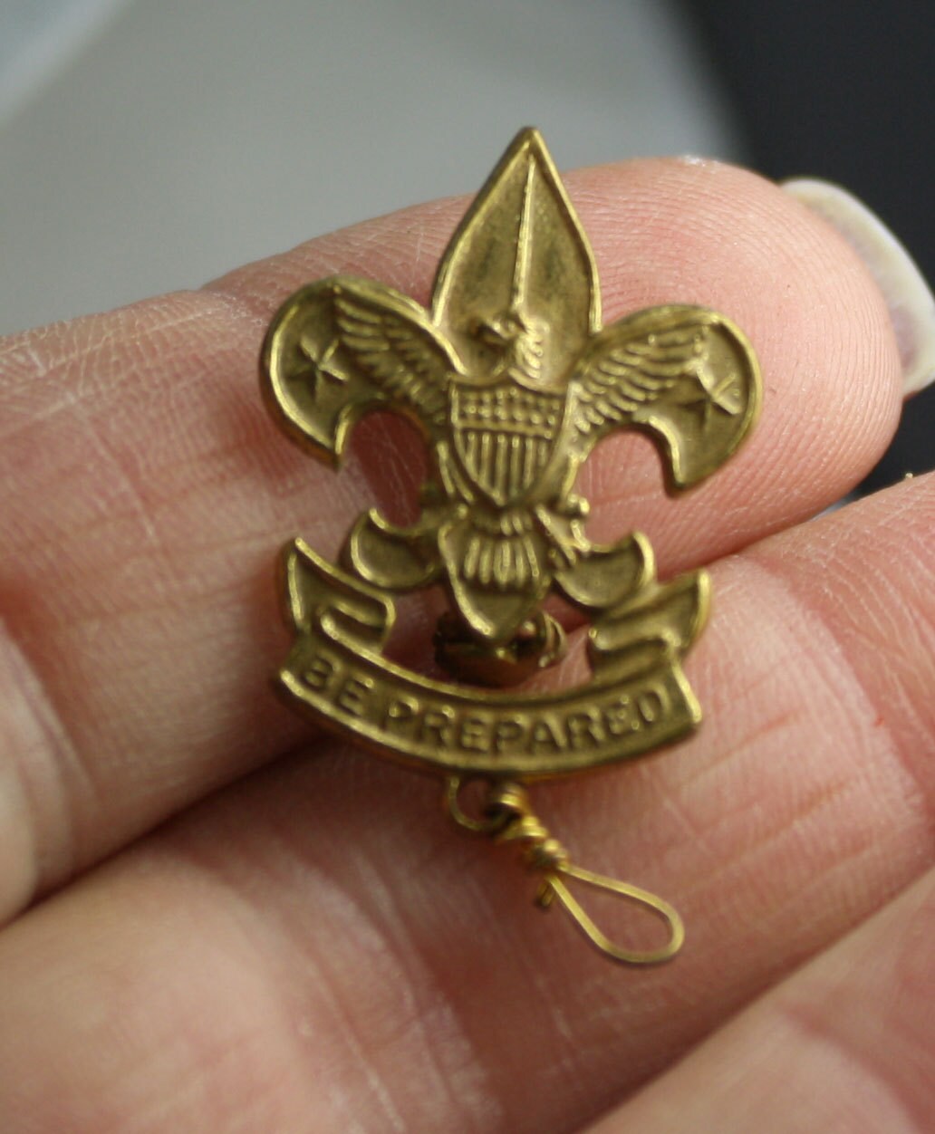 Antique Vintage Boy Scout Pin Pat 1911 Bsa Be Prepared