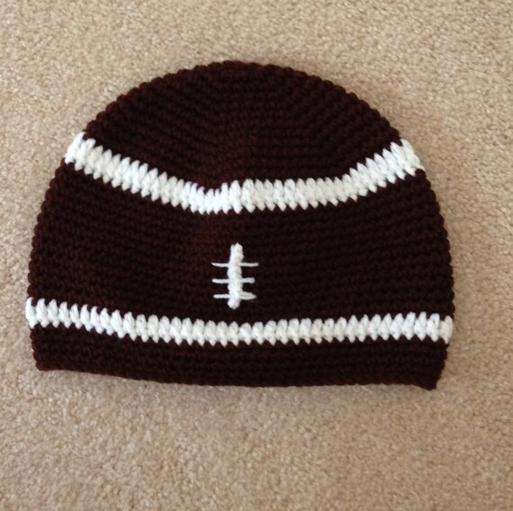 pattern hat crochet football newborn Crochet Football   Football Beanie  Hat Football  Baby   Tobogan