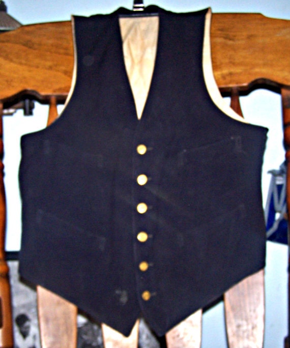 VINTAGE 1960 Pullman Railroad Conductor Vest