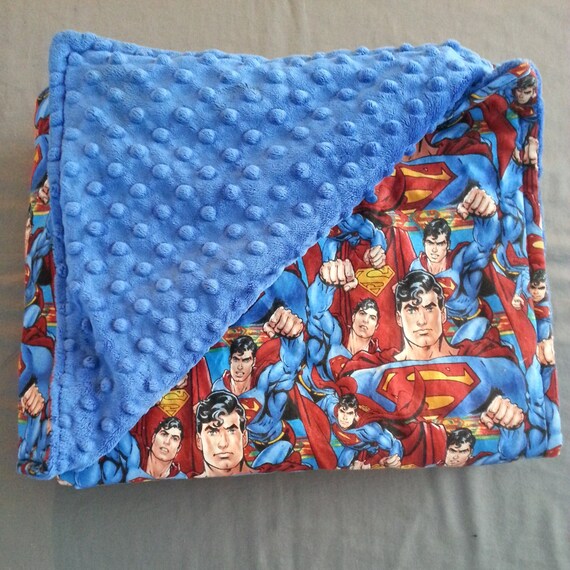 Superman Minky Baby Blanket by SewInLoveBowtique on Etsy