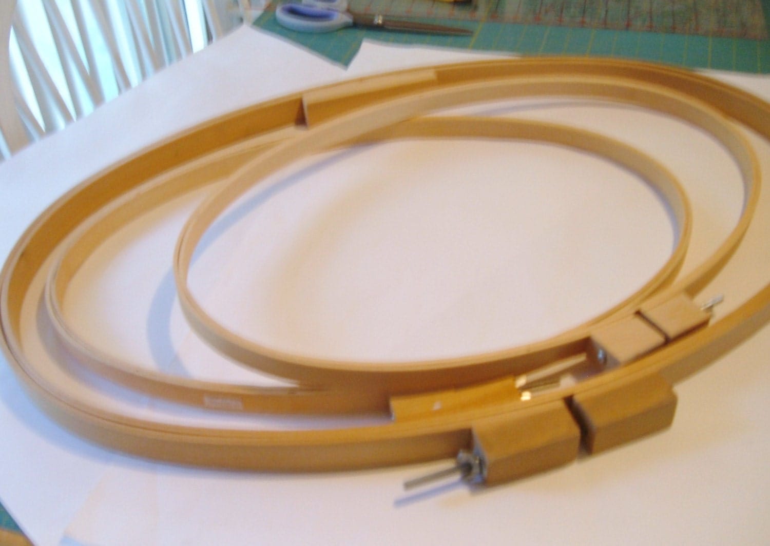 Oval Quilt Hoops 27 x 20 and 20 x 12 Hand Quilting Lap