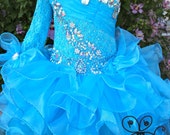 Items similar to Beautiful Pageant glitz cupcake pageant dress toddler ...