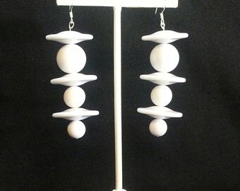 Mod style vintage space age earrings (RR05)