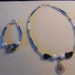 Funky Mix of Silver Tones Necklace and Bracelet