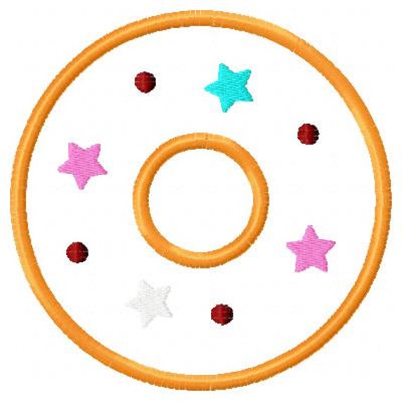 Items similar to Donut Embroidery Applique Designs (3 designs) on Etsy