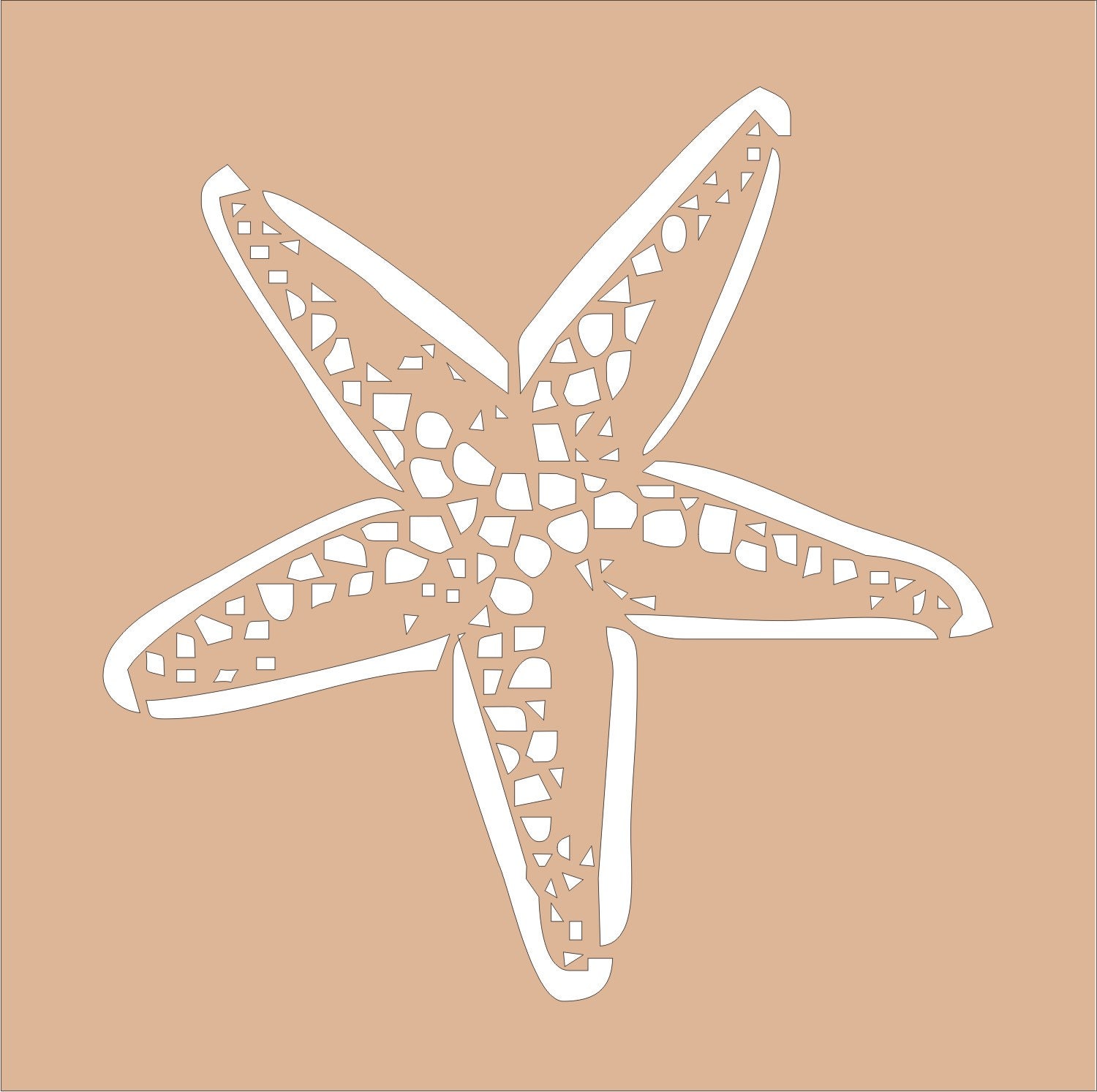 Starfish Stencil Printable - Printable World Holiday