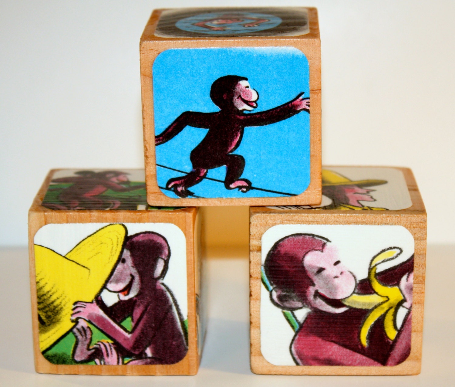 Curious Childrens Wooden Book Blocks by Booksonblocks