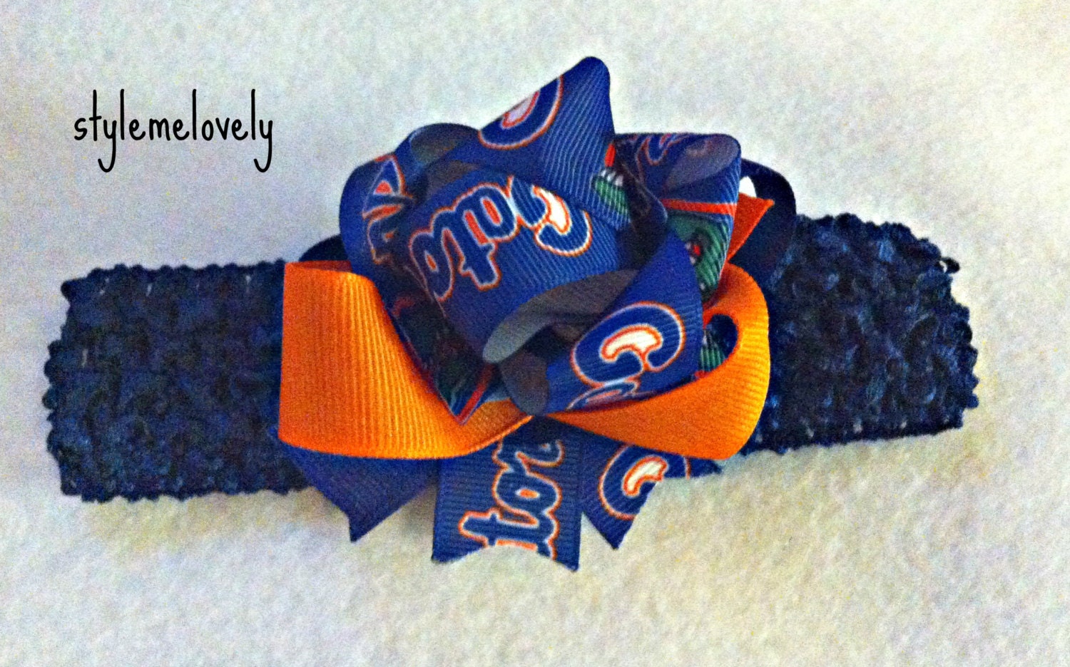 Florida Gators Baby Girl Bow Crocheted Headband