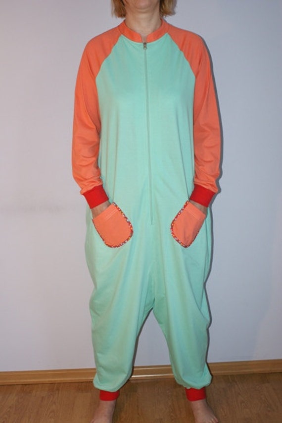 Adult Funny Pajamas Pyjamas One Piece All in One from 100%