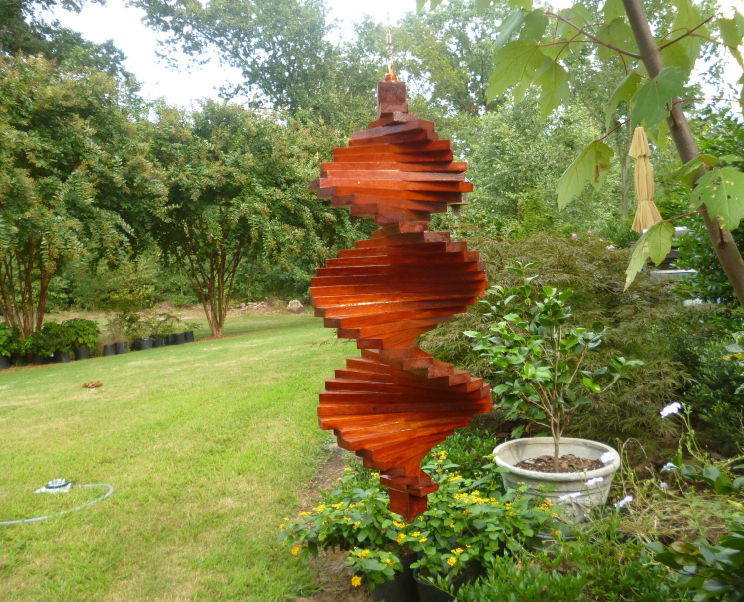 Cypress Wood Wind Spinner Helix 6X16 Cabot by CypressSpinners