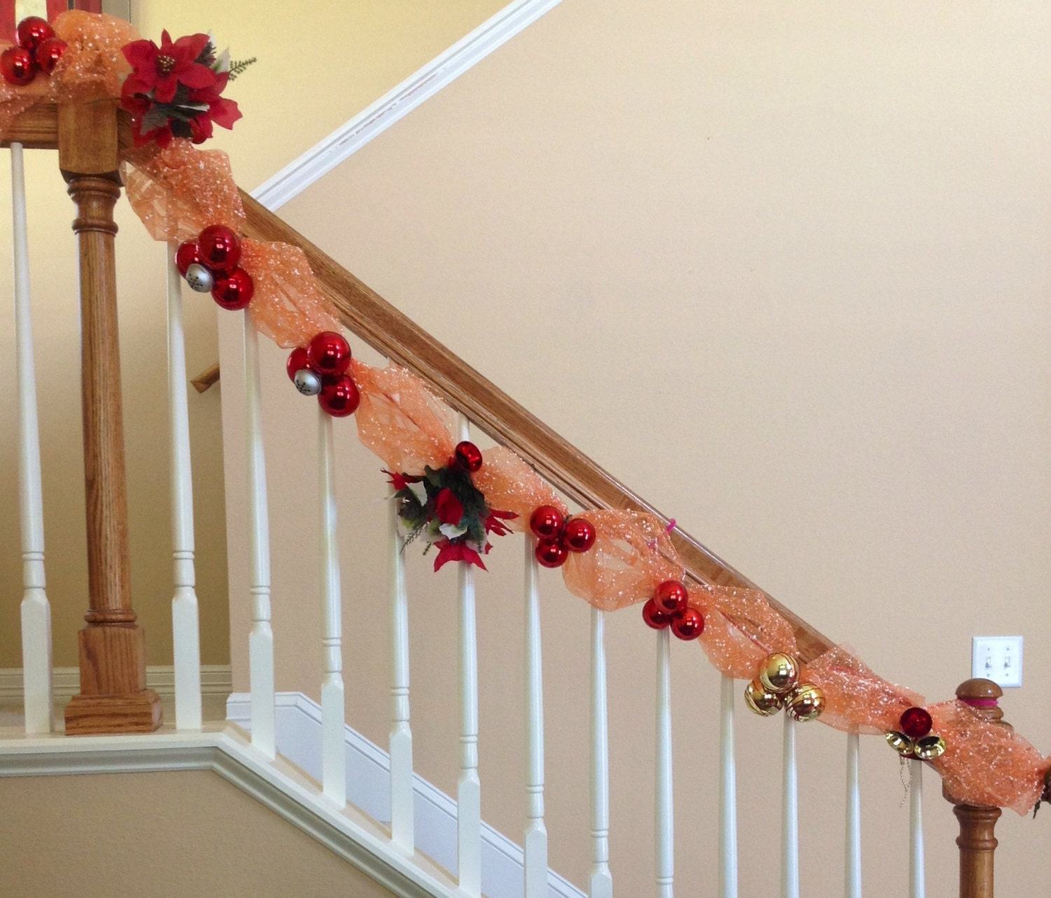 ON SALE** Unique Deco Mesh Christmas Garland