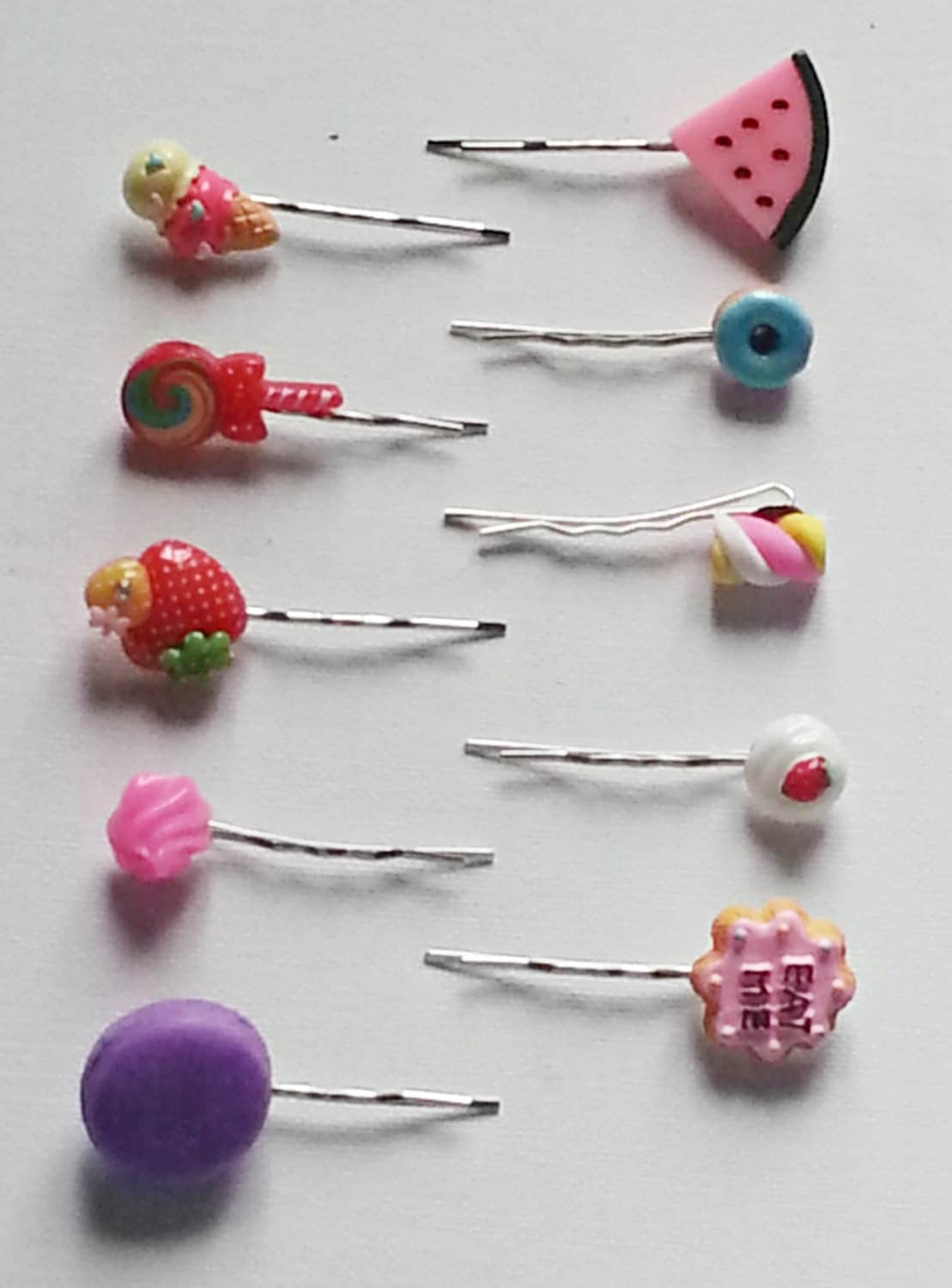 Cute hair clips kawaii sweet treats candy bobby pins lolita