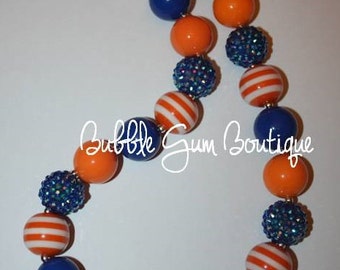 University of Florida Gators Bubble Gum Necklace