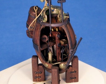 MYST Style Steampunk Space Rocket Ship Resin Model Kit with