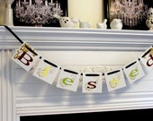BLESSED Thanksgiving Banner photo prop mantle decoration Thanksgiving-Any occasion banner Il_170x135