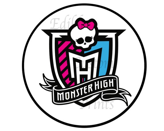 Items Similar To Monster High INSPIRED Skull Edible Cake