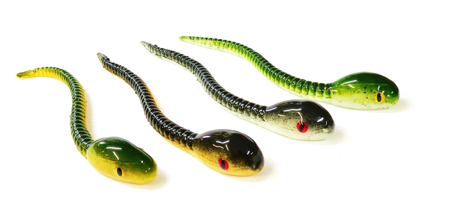 Bogbaits 12 inch Fat Head Snake Lure Realistic Snake Bait Bass