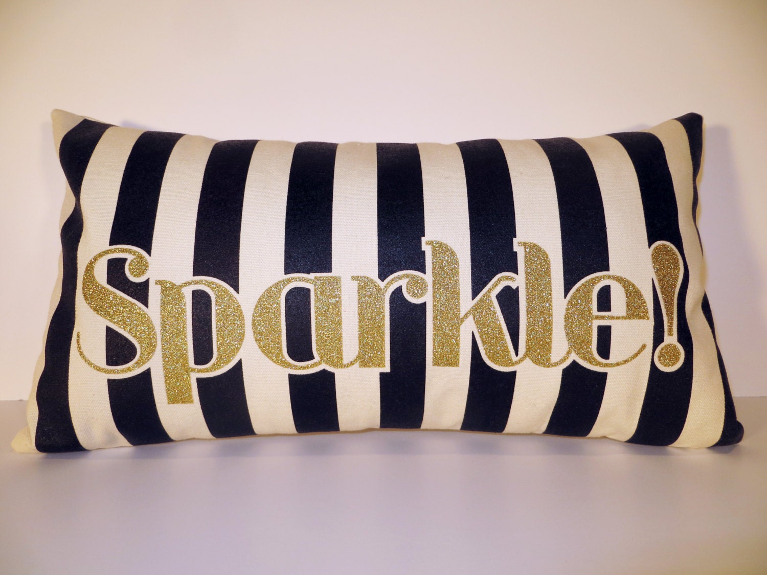 Sparkle Decorative Pillow Cover 10x18 Black and