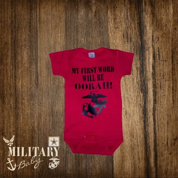 Items similar to Customizable Military Baby Clothing on Etsy