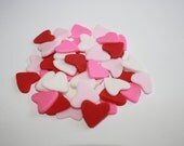 Fondant Hearts Fondant Heart Cupcake Toppers Cake Pops Cakepops Fondant Heart Cake Decoration Fondant Hearts Confetti Il_170x135