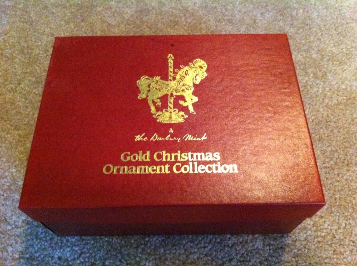 Vintage Danbury Mint 23kt Gold Christmas Ornaments 1985