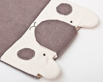 Gray iPad Case, ipad cover, ipad sleeve, Bear, custom ipad case, iPad Air Cover, iPad Air, iPad Air Case, iPad Air 2 Case
