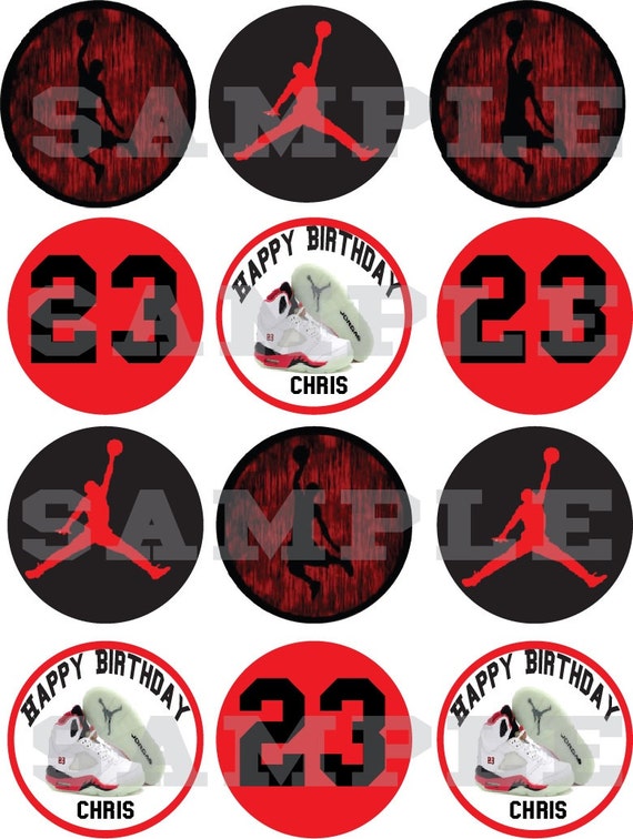 Air Jordan Cupcake Toppers