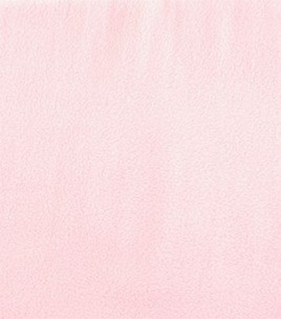 Solid Light Pink Fleece Fabric By The Yard by ReneesChoiceFabrics