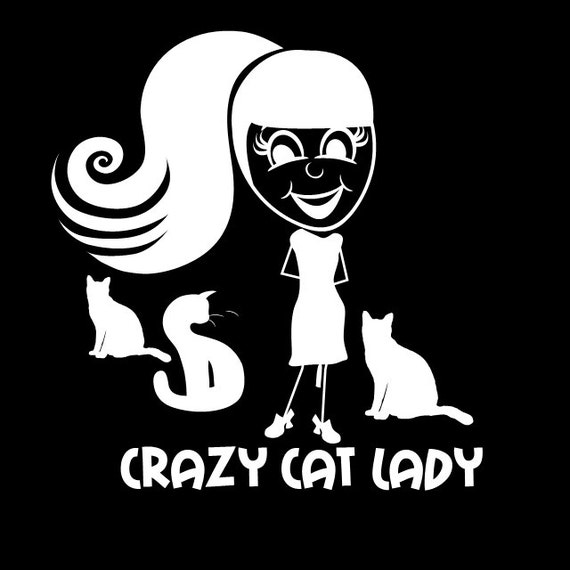 Crazy Cat lady #2 Decal Window Car Sticker 7