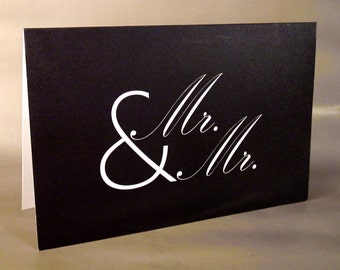 Items similar to Gay Wedding Congrats Card // Mr & Mr // Bow Tie on Etsy