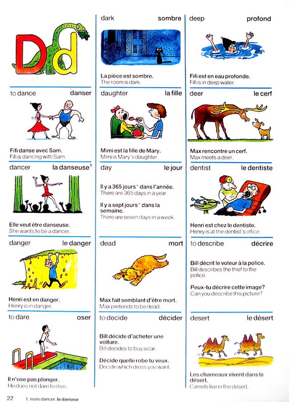 Alphabet Dictionary Page The Letter C The Letter D 1986