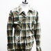 Men's XL Vintage Upcycled Flannel Shirt with Screen Printed Tree