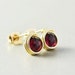 Garnet Post Earrings, Garnet Studs, January Birthstone, Garnet Jewelry