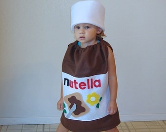 Baby Nutella Costume Halloween Toddler Infant Costume Photo Prop Hazelnut