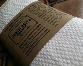 Organic Unbleached Cotton Birdseye Unpaper Towels 12" x 12" – You Pick Quantity