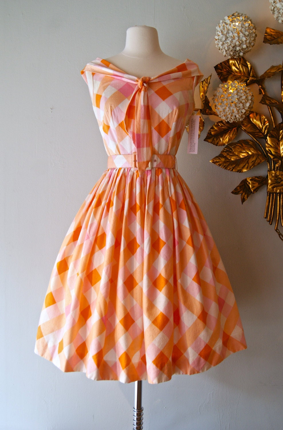 Vintage Orange Dress 14