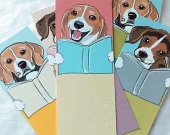 Beagle Bookmarks - Eco-friendly Set of 5