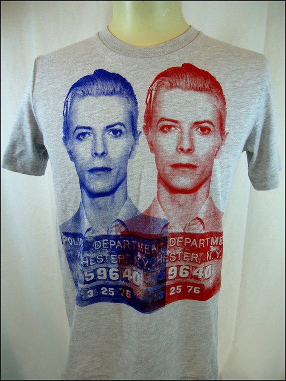 david bowie mug shot tshirt