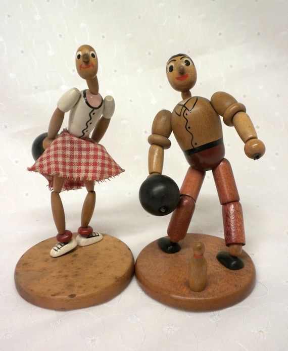 antique wooden figurines