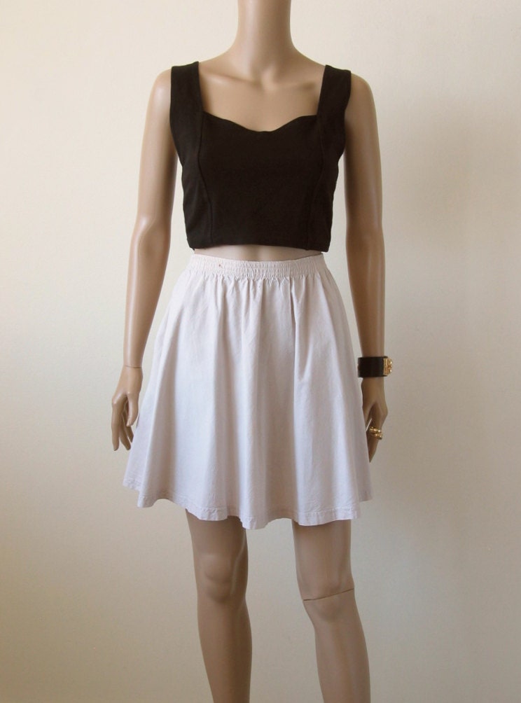 Beige Full Skirt Circle Skirt Khaki Skater Skirt Nude Mini